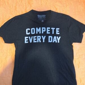Compete Every Day Black T-Shirt Unisex Small
